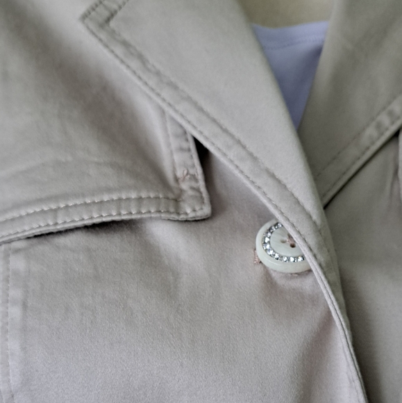 White House Black Market Biscotti Utility Jacket with Belted Waist - Picture 7 of 7